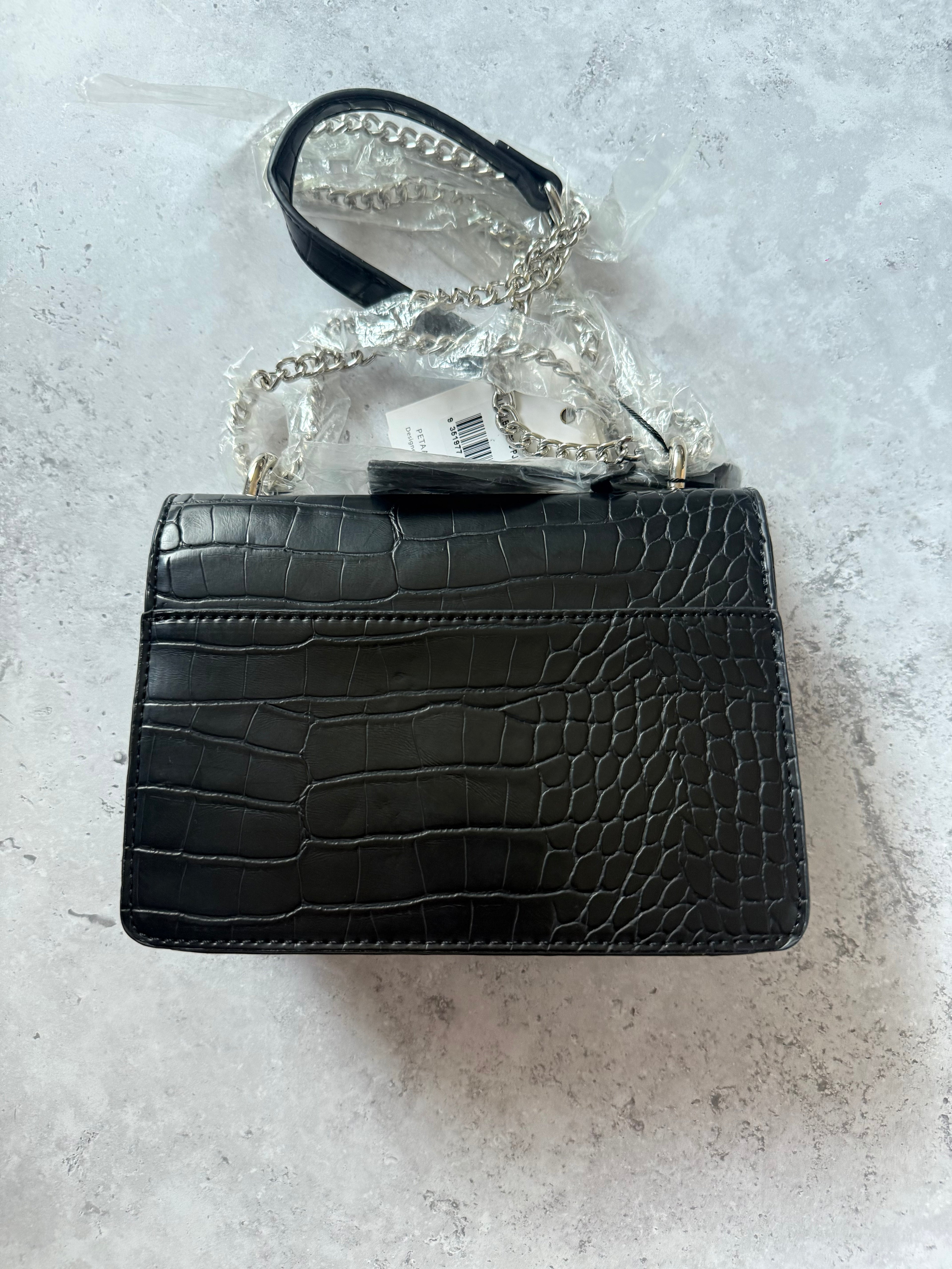 Peta + Jain Black Chain Shoulder Bag