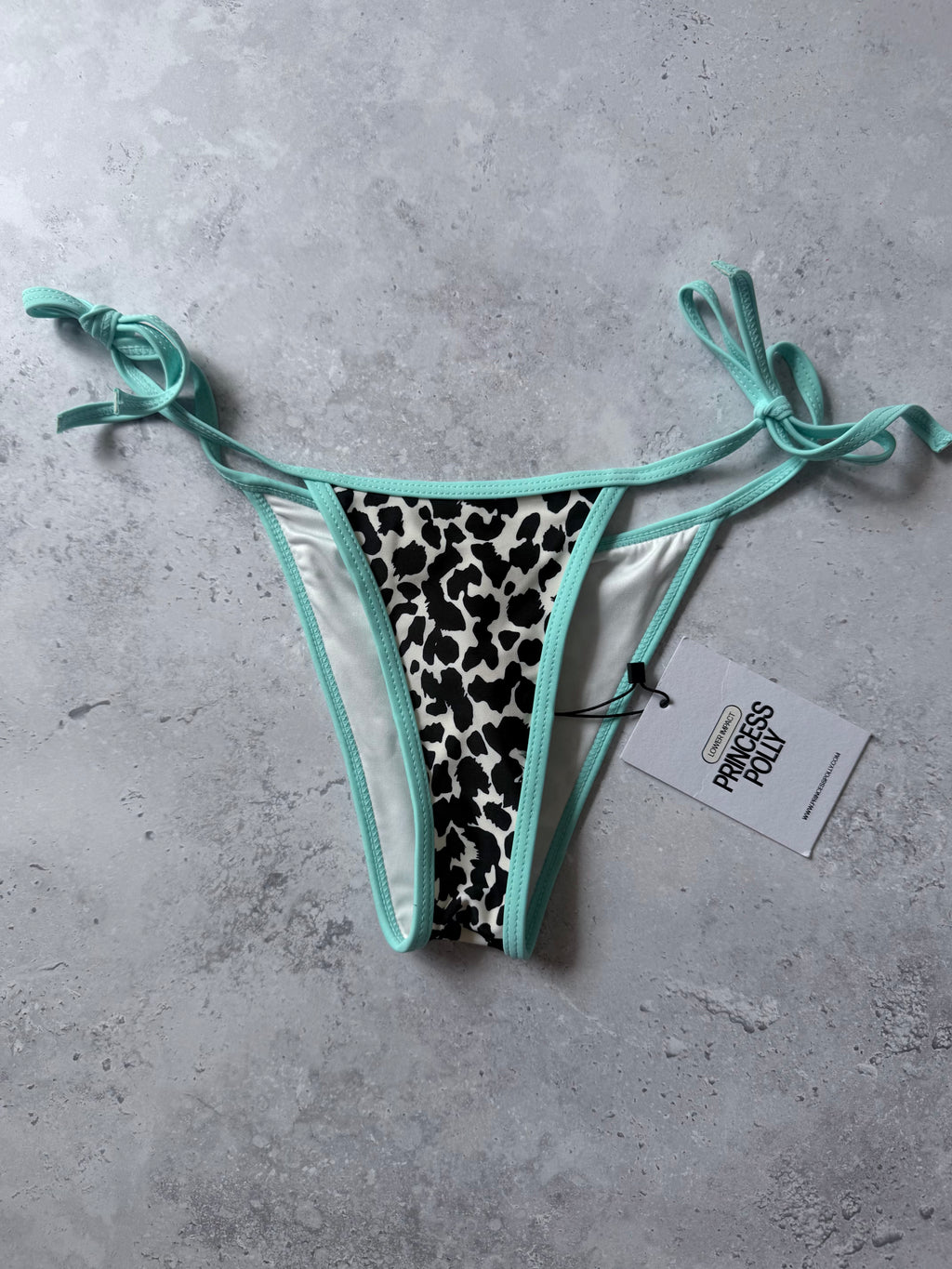 Princess Polly Leopard String Bikini Bottoms