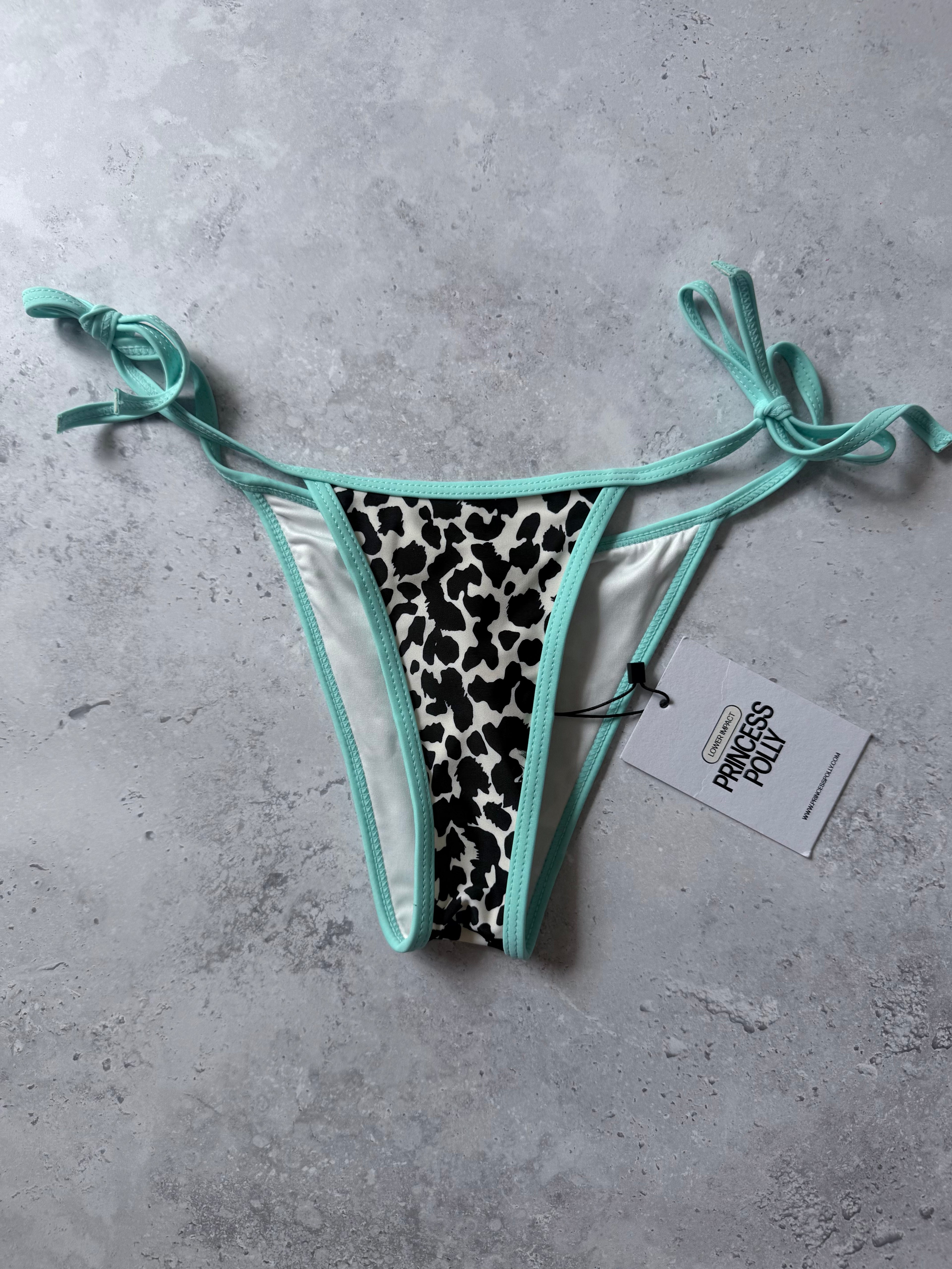 Princess Polly Leopard String Bikini Bottoms
