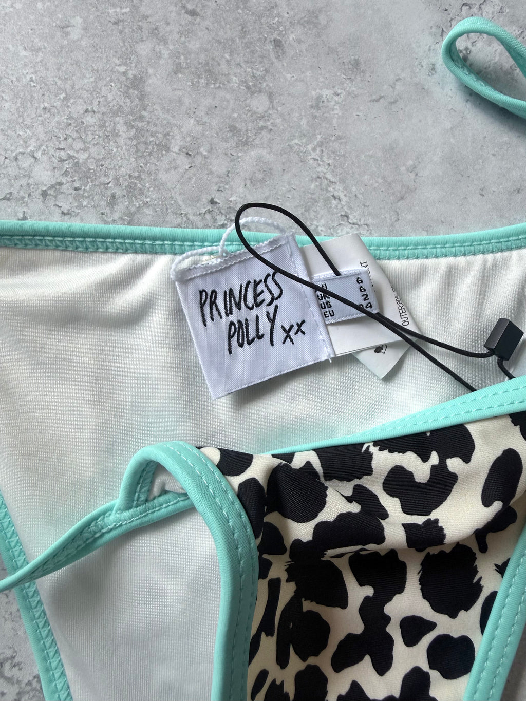Princess Polly Leopard String Bikini Bottoms