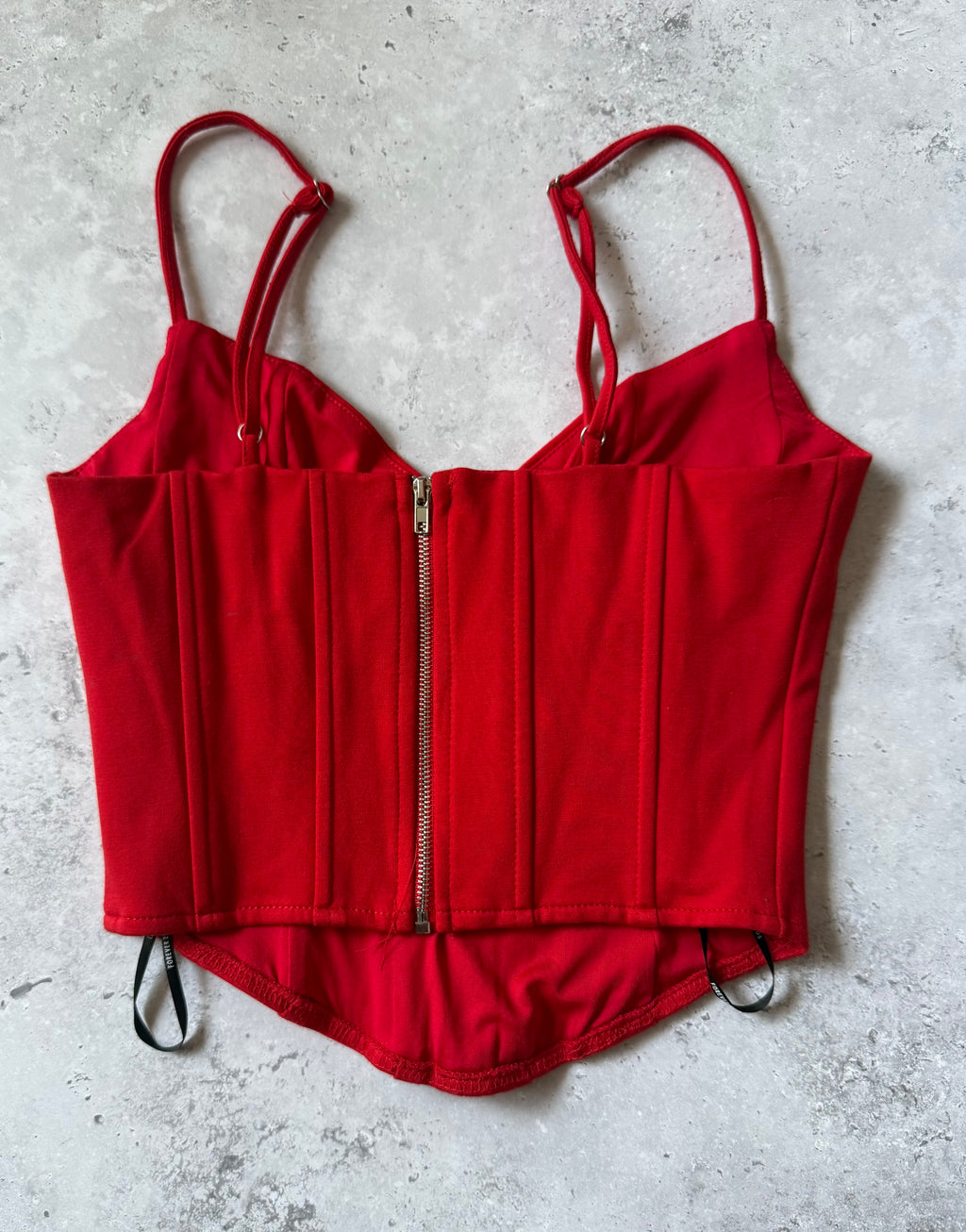 Cherry Red Corset Top