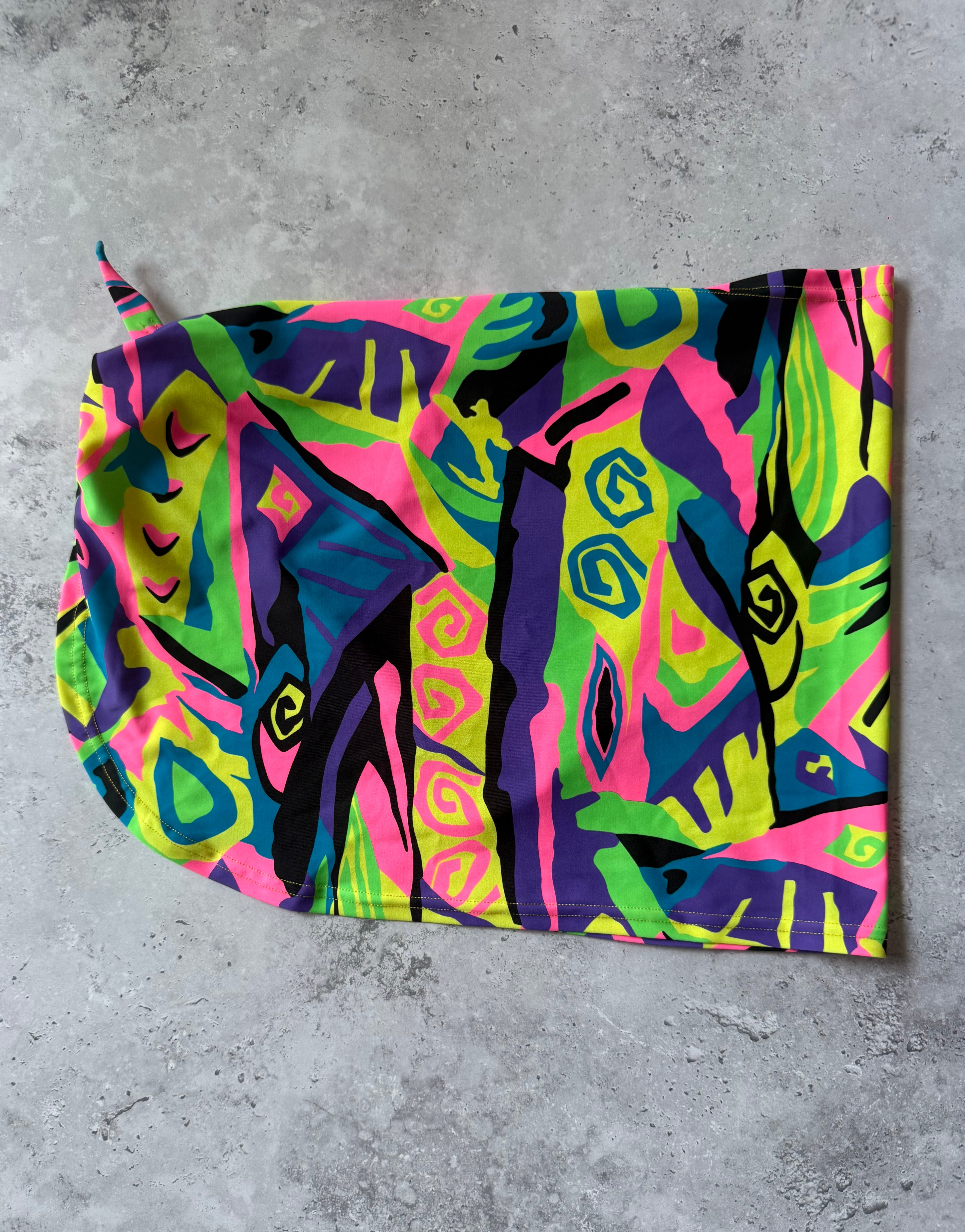 Vanessa Mooney Neon Abstract Coverup -The Brooklyn Sarong