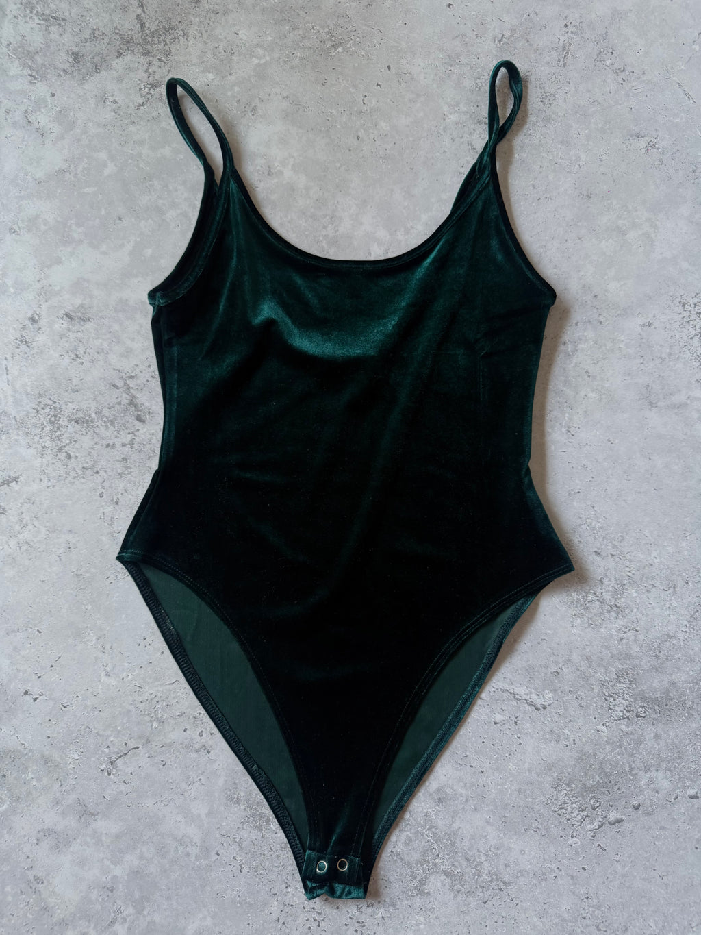 Green Velvet Bodysuit