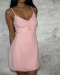 White Fox Blush Pink Mini Dress