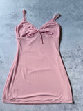 White Fox Blush Pink Mini Dress